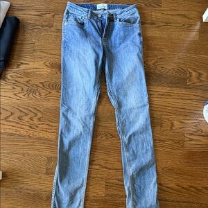 Classic DU/ER Women's mid rise Straight Leg Blue Jeans